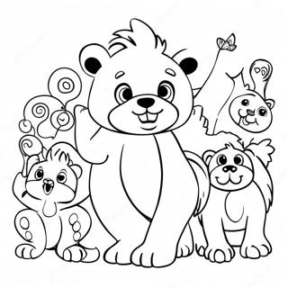 Legesyg Dyreparade Farvelægningsside | Fantastisk malebog