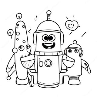Storybots Farvelægningsside | Storybots malebog