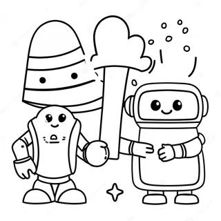 Farverig Storybots Eventyr Farvelægningsside | Storybots malebog