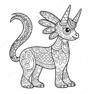 Farverigt Alebrije Dyr Malebog | Alebrije malebog