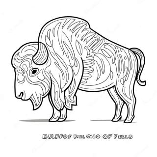 Buffalo Bills Logo Farvelægningsside | Buffalo Bills malebog