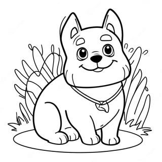 Hundedag Farvelægningsside | Hundedag malebog