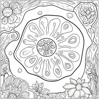 Detaljeret Plantecelle Diagram Malebog | Plantecelle malebog