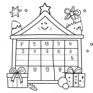 Adventskalender Malebog | Advent malebog