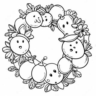 Festlig Adventskrans Malebog | Advent malebog