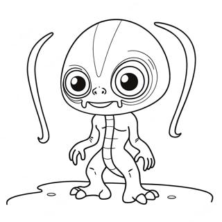 Bizar Alien Skabning Malebog | Underlig malebog