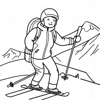 Eventyrlig Skiløb Malebog | Ski malebog