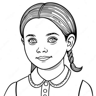 Onsdag Addams Malebog | Onsdag Addams malebog