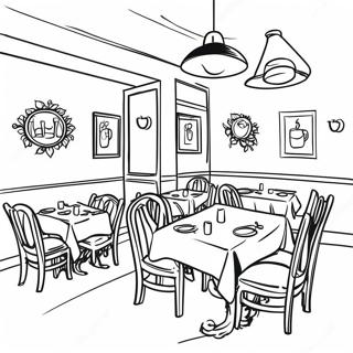 Restaurant Farvelægningsside | Restaurant malebog