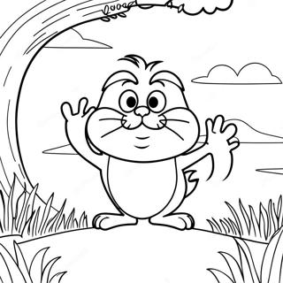 Lorax Farvelægningsside | Loraxen malebog