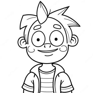 Hey Arnold Farvelægningsside | Hej Arnold malebog