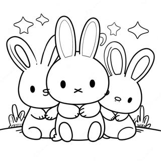 Miffy med Venner Malebog | Miffy malebog