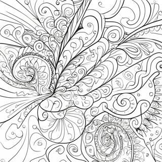 Farverige Tie Dye Swirls Malebog | Tie Dye malebog