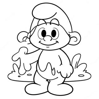 Smurf Farvelægningsside | Smølf malebog