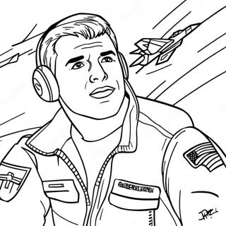 Top Gun Maverick i Flyvning Malebog | Top Gun malebog