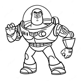 Buzz Lightyear Farvelægningsside | Buzz Lightyear malebog