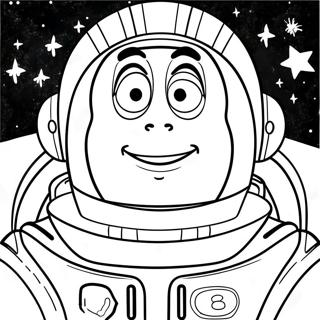 Buzz Lightyear i Rummet Farvelægningsside | Buzz Lightyear malebog