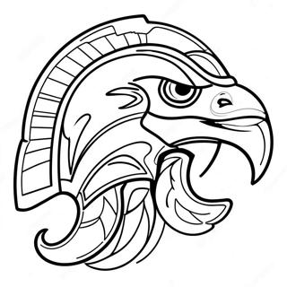 Seahawks Logo Farvelægningsside | Seahawks malebog
