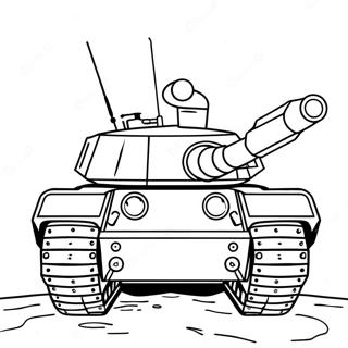 Militær Tank Maleblade | Tank malebog