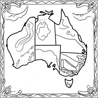 Australien farvelægningsside | Australien malebog