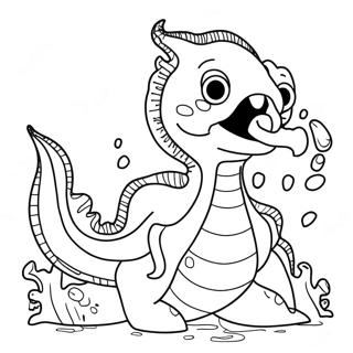 Havmonster Farvelægningsside | Havmonster malebog