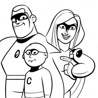 Incredibles Familie Maleblade | Utrolige malebog
