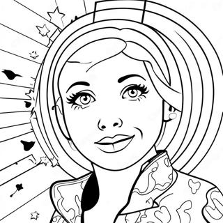 Pop Art Farvelægningsside | Pop Kunst malebog