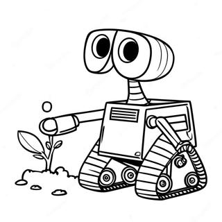 Søde Wall E med Eve Malebog | Wall E malebog
