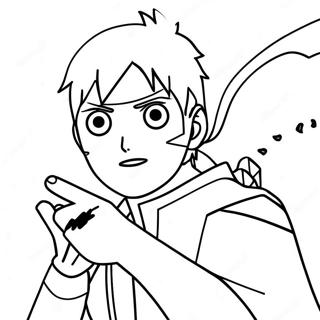 Boruto i Aktion Farvelægningsside | Boruto malebog