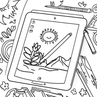 iPad Farvelægningsside til Børn | iPad malebog