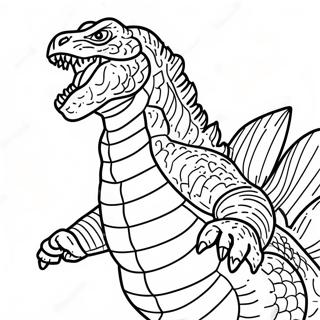 Godzilla 2021 Farvelægningsside | Godzilla 2021 malebog