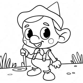 Eventyrlig Pinocchio Farvelægningsside | Pinocchio malebog