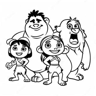Croods Familie Eventyr Malebog | Croods malebog