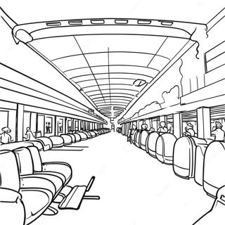 Travl lufthavnsterminal farvelægningsside | Lufthavn malebog