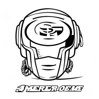 49ers logo farvelægningsside | 49ers malebog