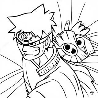 Obito i Kamp med Kakashi Malebog | Obito malebog