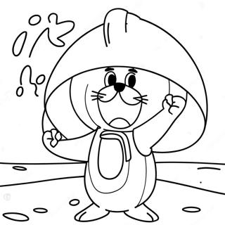 Sandy Cheeks Farvelægningsside | Sandy Cheeks malebog