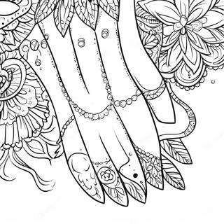 Sprudlende Neglekunst Malebog | Negle malebog