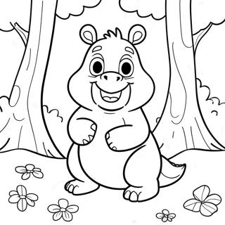 Sød Gruffalo i Skoven Malebog | Gruffalo malebog