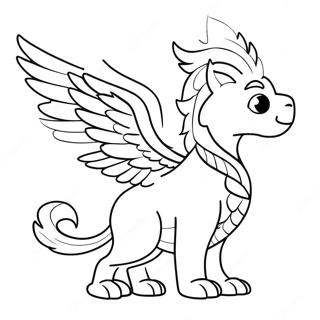 Griffin Farvelægningsside | Griffin malebog