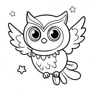 Owlette Flyvende i Nattens Himmel Malebog | Owlette malebog