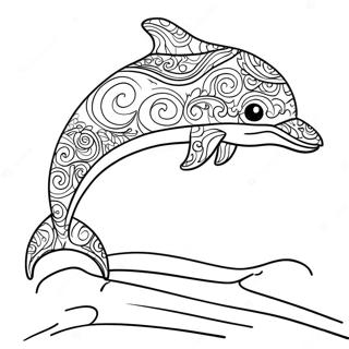 Lisa Frank Farverig Delfin Malebog