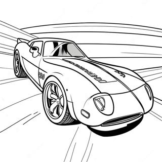 Fast Drag Bil i Aktion Malebog | Drag Bil malebog