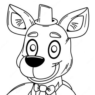 Mangle FNAF farvelægningsside | Mangle FNAF malebog