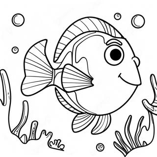 Dory farvelægningsside | Dory malebog