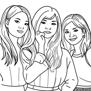 Blackpink farvelægningsside | Blackpink malebog
