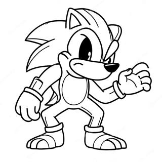 Sonic the Werehog Farvelægningsside | Sonic Werehog malebog