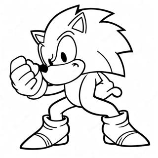 Sonic the Werehog i Aktion Farvelægningsside | Sonic Werehog malebog