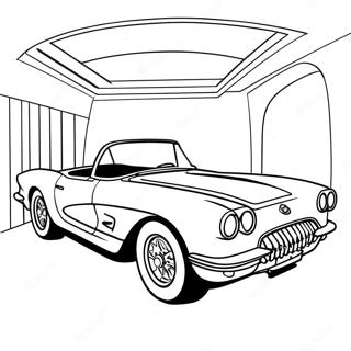 Klassisk Corvette Cabriolet Malebog | Corvette malebog