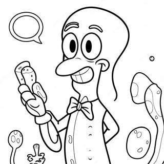 Squidward Malebog | Blæksprutte malebog